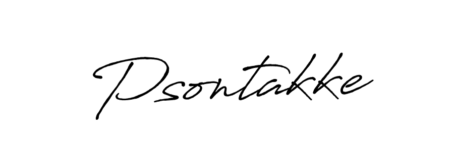 if you are searching for the best signature style for your name Psontakke. so please give up your signature search. here we have designed multiple signature styles  using Antro_Vectra_Bolder. Psontakke signature style 7 images and pictures png