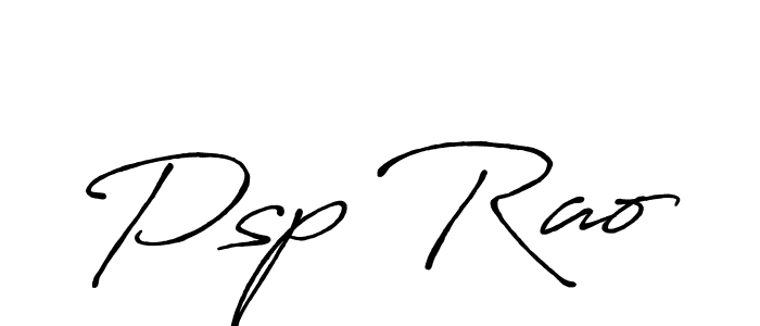Make a beautiful signature design for name Psp Rao. Use this online signature maker to create a handwritten signature for free. Psp Rao signature style 7 images and pictures png