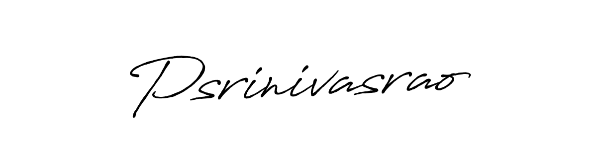 Create a beautiful signature design for name Psrinivasrao. With this signature (Antro_Vectra_Bolder) fonts, you can make a handwritten signature for free. Psrinivasrao signature style 7 images and pictures png