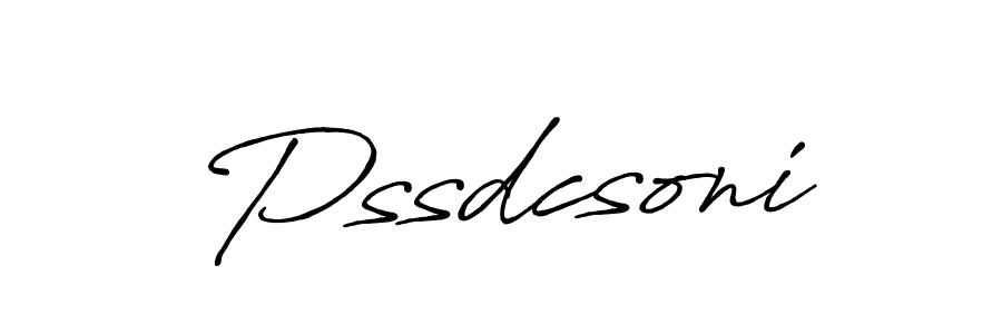 How to make Pssdcsoni name signature. Use Antro_Vectra_Bolder style for creating short signs online. This is the latest handwritten sign. Pssdcsoni signature style 7 images and pictures png
