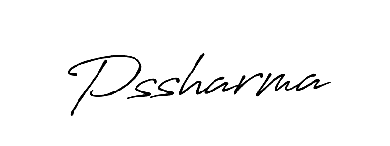 Create a beautiful signature design for name Pssharma. With this signature (Antro_Vectra_Bolder) fonts, you can make a handwritten signature for free. Pssharma signature style 7 images and pictures png