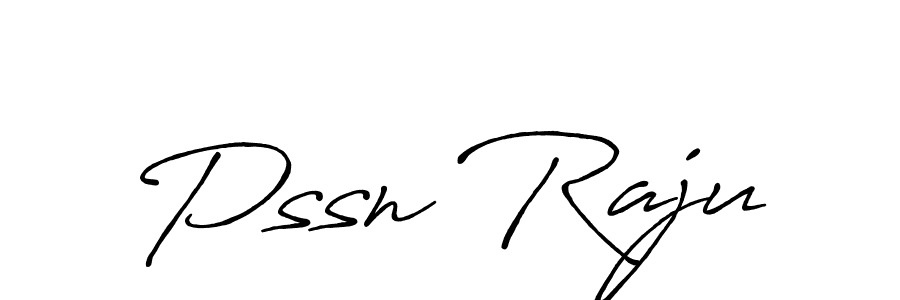 Make a beautiful signature design for name Pssn Raju. With this signature (Antro_Vectra_Bolder) style, you can create a handwritten signature for free. Pssn Raju signature style 7 images and pictures png