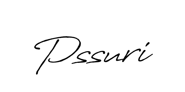 Create a beautiful signature design for name Pssuri. With this signature (Antro_Vectra_Bolder) fonts, you can make a handwritten signature for free. Pssuri signature style 7 images and pictures png