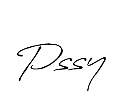 How to make Pssy name signature. Use Antro_Vectra_Bolder style for creating short signs online. This is the latest handwritten sign. Pssy signature style 7 images and pictures png