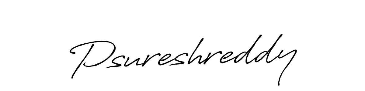 The best way (Antro_Vectra_Bolder) to make a short signature is to pick only two or three words in your name. The name Psureshreddy include a total of six letters. For converting this name. Psureshreddy signature style 7 images and pictures png