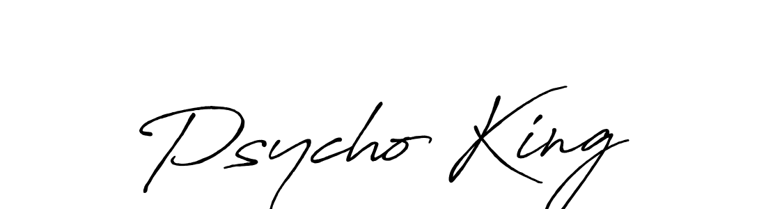 Psycho King stylish signature style. Best Handwritten Sign (Antro_Vectra_Bolder) for my name. Handwritten Signature Collection Ideas for my name Psycho King. Psycho King signature style 7 images and pictures png