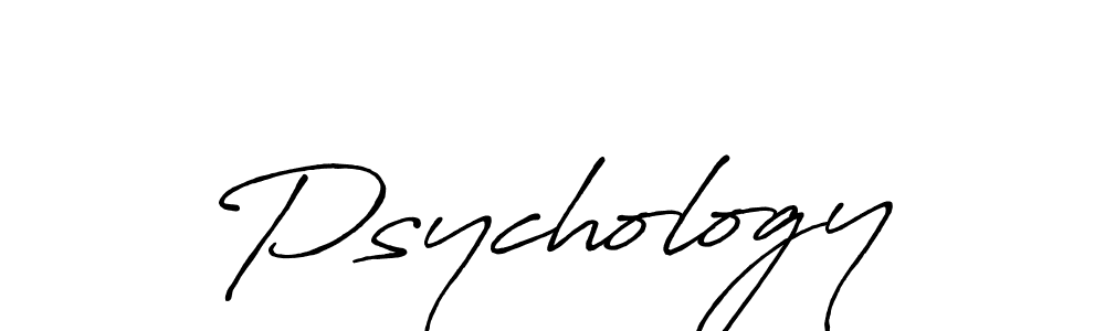 Make a beautiful signature design for name Psychology. With this signature (Antro_Vectra_Bolder) style, you can create a handwritten signature for free. Psychology signature style 7 images and pictures png