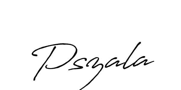 The best way (Antro_Vectra_Bolder) to make a short signature is to pick only two or three words in your name. The name Pszala include a total of six letters. For converting this name. Pszala signature style 7 images and pictures png