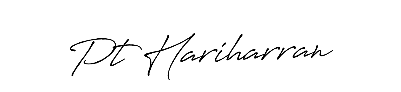 Antro_Vectra_Bolder is a professional signature style that is perfect for those who want to add a touch of class to their signature. It is also a great choice for those who want to make their signature more unique. Get Pt Hariharran name to fancy signature for free. Pt Hariharran signature style 7 images and pictures png