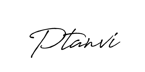 Create a beautiful signature design for name Ptanvi. With this signature (Antro_Vectra_Bolder) fonts, you can make a handwritten signature for free. Ptanvi signature style 7 images and pictures png