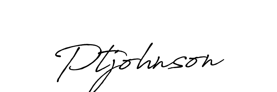 Ptjohnson stylish signature style. Best Handwritten Sign (Antro_Vectra_Bolder) for my name. Handwritten Signature Collection Ideas for my name Ptjohnson. Ptjohnson signature style 7 images and pictures png