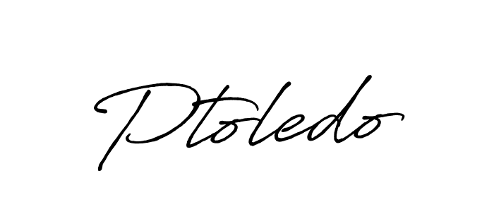 Use a signature maker to create a handwritten signature online. With this signature software, you can design (Antro_Vectra_Bolder) your own signature for name Ptoledo. Ptoledo signature style 7 images and pictures png
