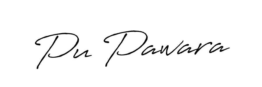 How to make Pu Pawara signature? Antro_Vectra_Bolder is a professional autograph style. Create handwritten signature for Pu Pawara name. Pu Pawara signature style 7 images and pictures png