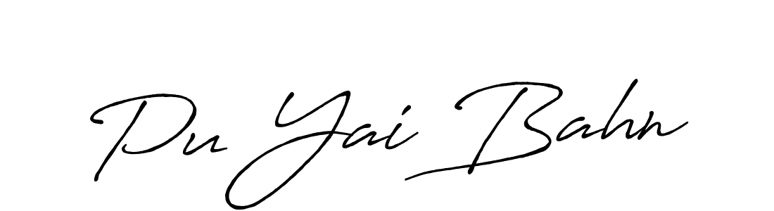 Make a beautiful signature design for name Pu Yai Bahn. Use this online signature maker to create a handwritten signature for free. Pu Yai Bahn signature style 7 images and pictures png