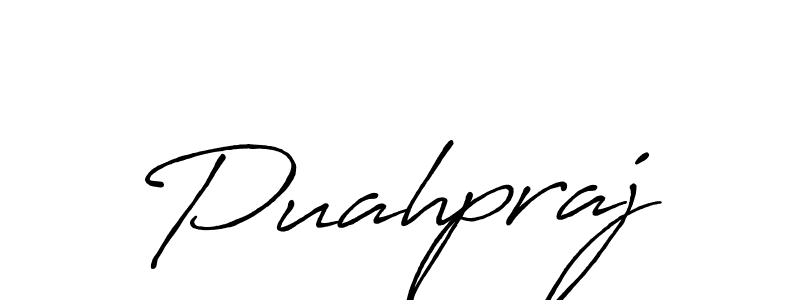 Similarly Antro_Vectra_Bolder is the best handwritten signature design. Signature creator online .You can use it as an online autograph creator for name Puahpraj. Puahpraj signature style 7 images and pictures png