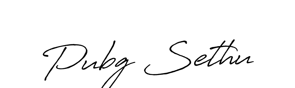 The best way (Antro_Vectra_Bolder) to make a short signature is to pick only two or three words in your name. The name Pubg Sethu include a total of six letters. For converting this name. Pubg Sethu signature style 7 images and pictures png