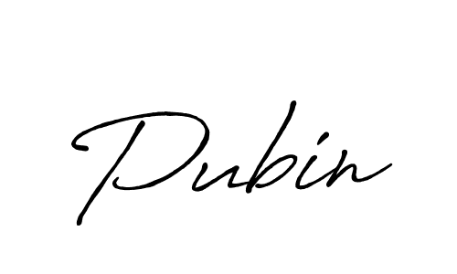 Use a signature maker to create a handwritten signature online. With this signature software, you can design (Antro_Vectra_Bolder) your own signature for name Pubin. Pubin signature style 7 images and pictures png