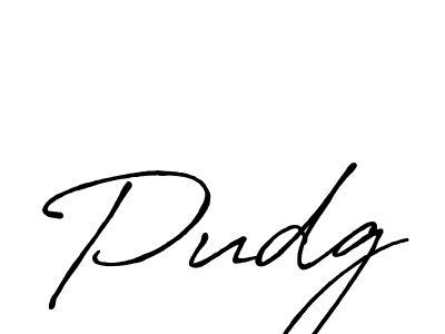 Also we have Pudg name is the best signature style. Create professional handwritten signature collection using Antro_Vectra_Bolder autograph style. Pudg signature style 7 images and pictures png