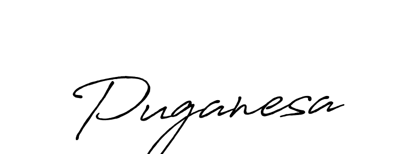 It looks lik you need a new signature style for name Puganesa. Design unique handwritten (Antro_Vectra_Bolder) signature with our free signature maker in just a few clicks. Puganesa signature style 7 images and pictures png