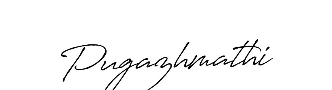 How to make Pugazhmathi name signature. Use Antro_Vectra_Bolder style for creating short signs online. This is the latest handwritten sign. Pugazhmathi signature style 7 images and pictures png