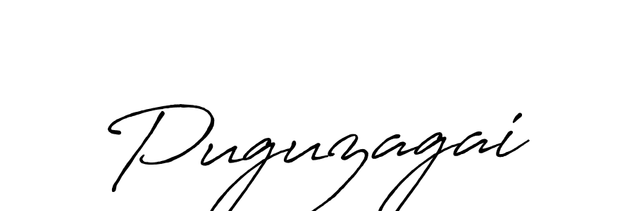 Use a signature maker to create a handwritten signature online. With this signature software, you can design (Antro_Vectra_Bolder) your own signature for name Puguzagai. Puguzagai signature style 7 images and pictures png