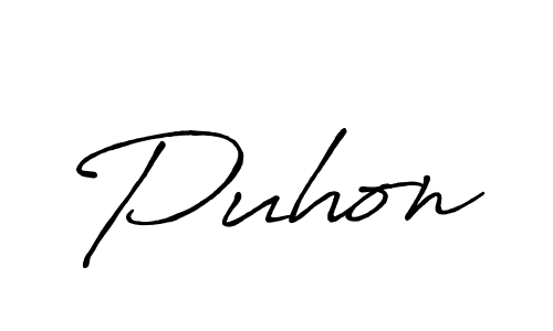 Once you've used our free online signature maker to create your best signature Antro_Vectra_Bolder style, it's time to enjoy all of the benefits that Puhon name signing documents. Puhon signature style 7 images and pictures png