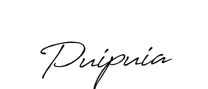 Also we have Puipuia name is the best signature style. Create professional handwritten signature collection using Antro_Vectra_Bolder autograph style. Puipuia signature style 7 images and pictures png