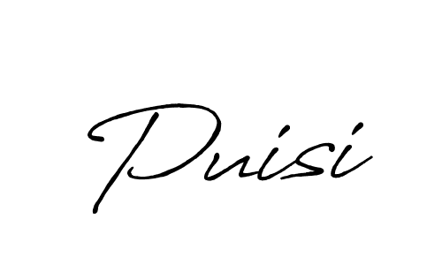 You should practise on your own different ways (Antro_Vectra_Bolder) to write your name (Puisi) in signature. don't let someone else do it for you. Puisi signature style 7 images and pictures png