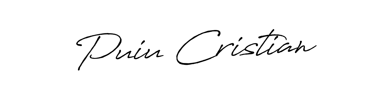 Once you've used our free online signature maker to create your best signature Antro_Vectra_Bolder style, it's time to enjoy all of the benefits that Puiu Cristian name signing documents. Puiu Cristian signature style 7 images and pictures png