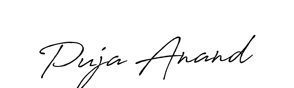 Also You can easily find your signature by using the search form. We will create Puja Anand name handwritten signature images for you free of cost using Antro_Vectra_Bolder sign style. Puja Anand signature style 7 images and pictures png