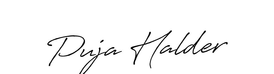 You should practise on your own different ways (Antro_Vectra_Bolder) to write your name (Puja Halder) in signature. don't let someone else do it for you. Puja Halder signature style 7 images and pictures png