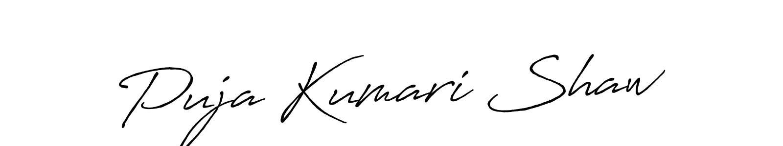 Make a short Puja Kumari Shaw signature style. Manage your documents anywhere anytime using Antro_Vectra_Bolder. Create and add eSignatures, submit forms, share and send files easily. Puja Kumari Shaw signature style 7 images and pictures png