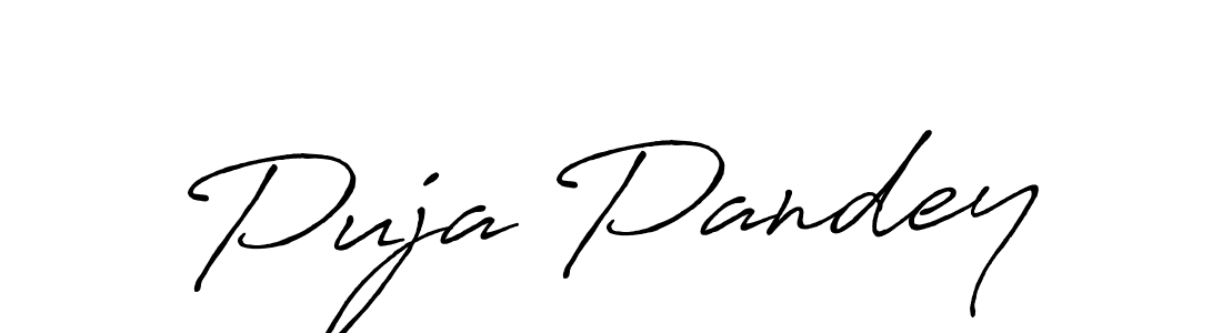 It looks lik you need a new signature style for name Puja Pandey. Design unique handwritten (Antro_Vectra_Bolder) signature with our free signature maker in just a few clicks. Puja Pandey signature style 7 images and pictures png