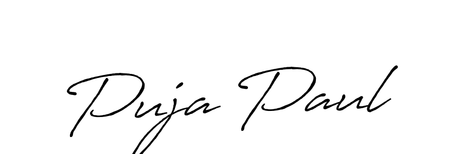 Also we have Puja Paul name is the best signature style. Create professional handwritten signature collection using Antro_Vectra_Bolder autograph style. Puja Paul signature style 7 images and pictures png