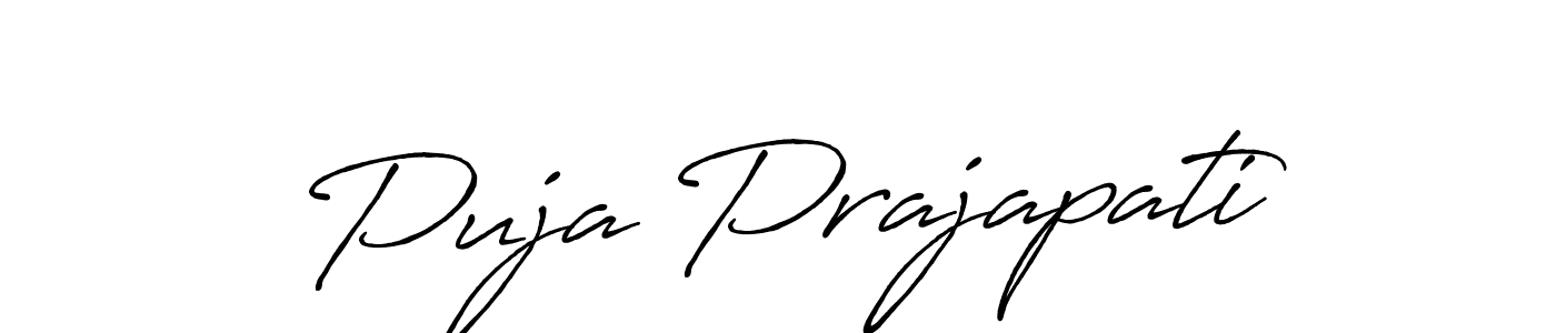 Make a beautiful signature design for name Puja Prajapati. Use this online signature maker to create a handwritten signature for free. Puja Prajapati signature style 7 images and pictures png