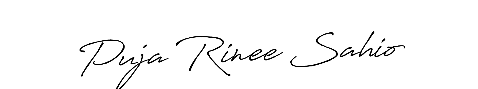 Use a signature maker to create a handwritten signature online. With this signature software, you can design (Antro_Vectra_Bolder) your own signature for name Puja Rinee Sahio. Puja Rinee Sahio signature style 7 images and pictures png