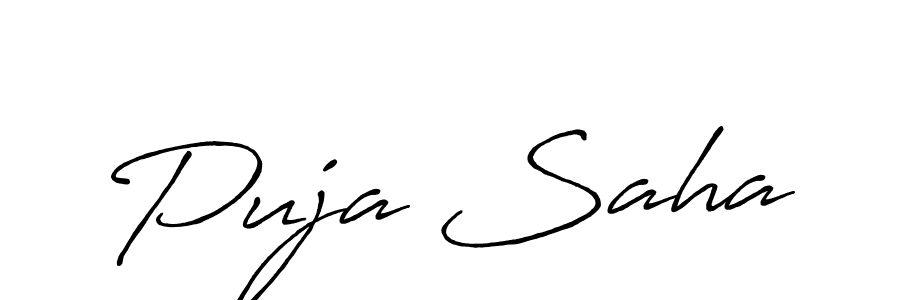 You can use this online signature creator to create a handwritten signature for the name Puja Saha. This is the best online autograph maker. Puja Saha signature style 7 images and pictures png