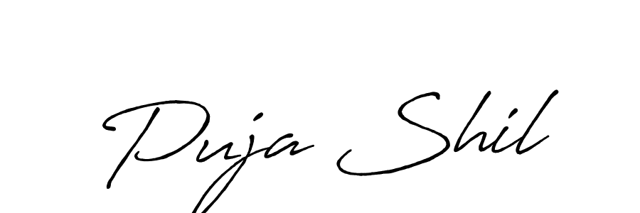 Antro_Vectra_Bolder is a professional signature style that is perfect for those who want to add a touch of class to their signature. It is also a great choice for those who want to make their signature more unique. Get Puja Shil name to fancy signature for free. Puja Shil signature style 7 images and pictures png
