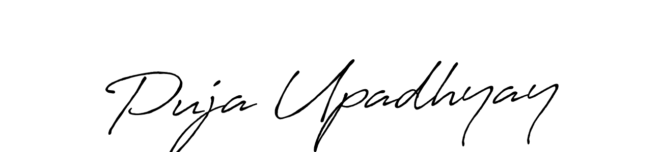 It looks lik you need a new signature style for name Puja Upadhyay. Design unique handwritten (Antro_Vectra_Bolder) signature with our free signature maker in just a few clicks. Puja Upadhyay signature style 7 images and pictures png