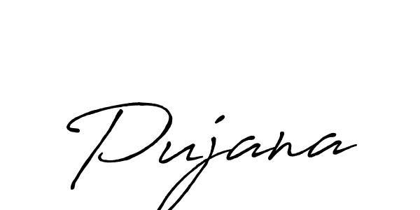 How to make Pujana signature? Antro_Vectra_Bolder is a professional autograph style. Create handwritten signature for Pujana name. Pujana signature style 7 images and pictures png