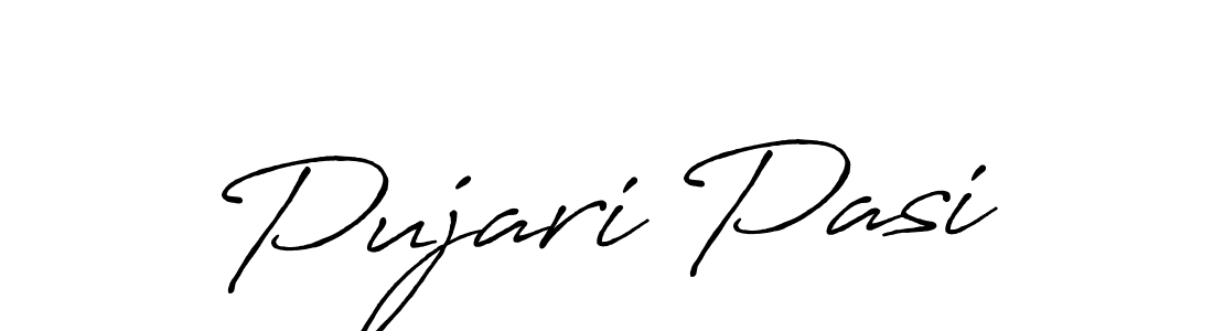 Also we have Pujari Pasi name is the best signature style. Create professional handwritten signature collection using Antro_Vectra_Bolder autograph style. Pujari Pasi signature style 7 images and pictures png