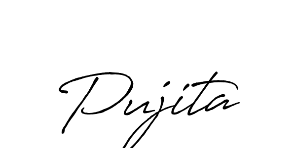 It looks lik you need a new signature style for name Pujita. Design unique handwritten (Antro_Vectra_Bolder) signature with our free signature maker in just a few clicks. Pujita signature style 7 images and pictures png