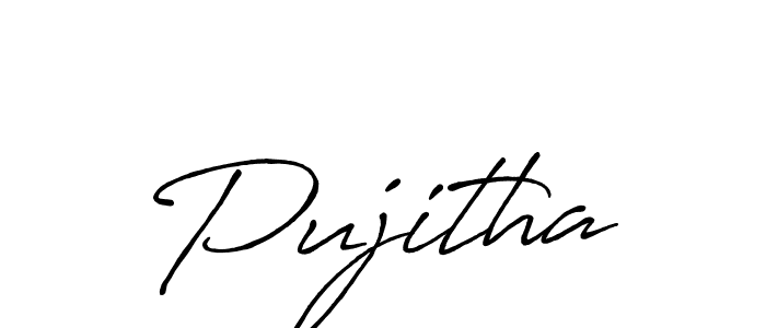 Make a beautiful signature design for name Pujitha. Use this online signature maker to create a handwritten signature for free. Pujitha signature style 7 images and pictures png