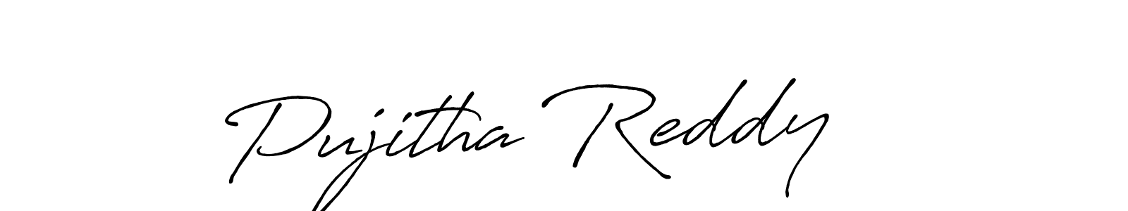 Also You can easily find your signature by using the search form. We will create Pujitha Reddy    name handwritten signature images for you free of cost using Antro_Vectra_Bolder sign style. Pujitha Reddy    signature style 7 images and pictures png