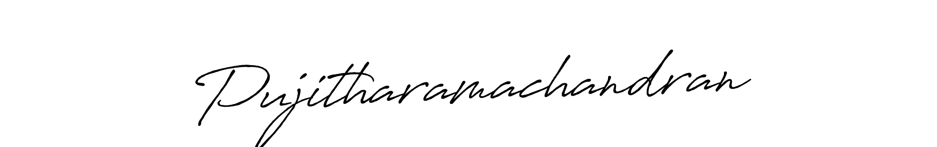 You can use this online signature creator to create a handwritten signature for the name Pujitharamachandran. This is the best online autograph maker. Pujitharamachandran signature style 7 images and pictures png