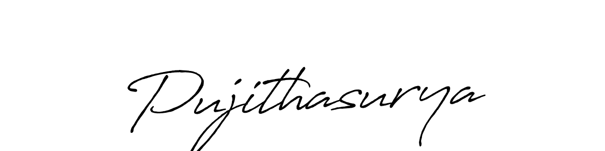 Make a short Pujithasurya signature style. Manage your documents anywhere anytime using Antro_Vectra_Bolder. Create and add eSignatures, submit forms, share and send files easily. Pujithasurya signature style 7 images and pictures png