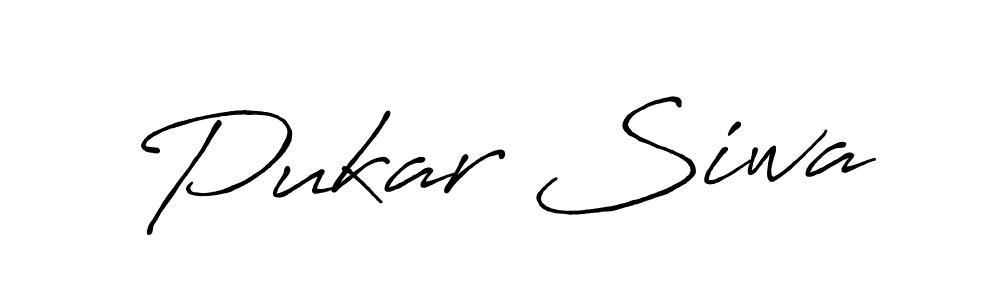 How to make Pukar Siwa name signature. Use Antro_Vectra_Bolder style for creating short signs online. This is the latest handwritten sign. Pukar Siwa signature style 7 images and pictures png