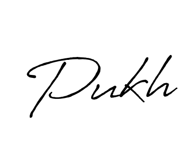 Pukh stylish signature style. Best Handwritten Sign (Antro_Vectra_Bolder) for my name. Handwritten Signature Collection Ideas for my name Pukh. Pukh signature style 7 images and pictures png