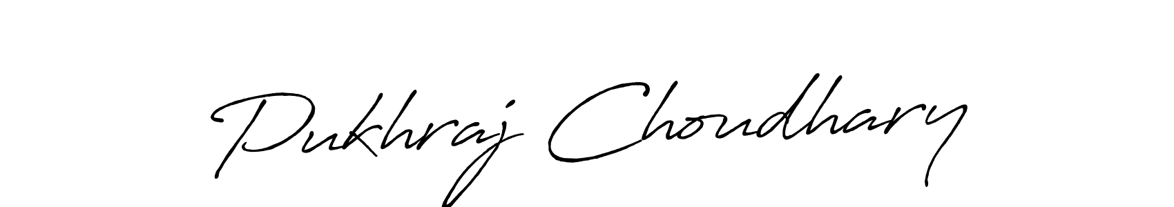 How to make Pukhraj Choudhary name signature. Use Antro_Vectra_Bolder style for creating short signs online. This is the latest handwritten sign. Pukhraj Choudhary signature style 7 images and pictures png