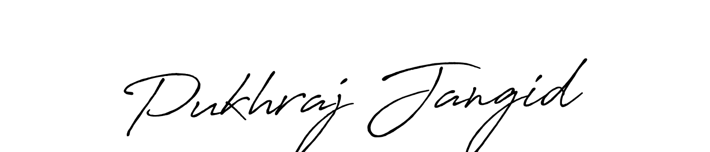 Similarly Antro_Vectra_Bolder is the best handwritten signature design. Signature creator online .You can use it as an online autograph creator for name Pukhraj Jangid. Pukhraj Jangid signature style 7 images and pictures png